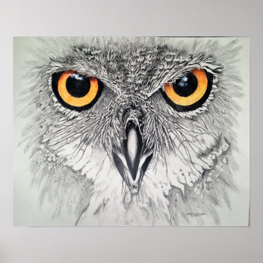 Poster Yeux attentifs (Devant)