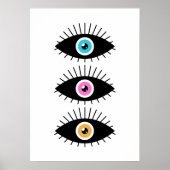 Poster Yeux Bauhaus (Devant)