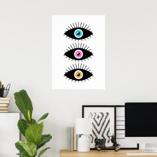 Poster Yeux Bauhaus