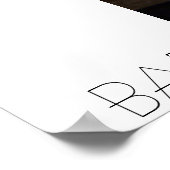 Poster yeux bleu bébé (Coin)