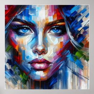 POSTER YEUX BLEUS