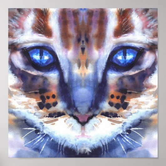 Poster yeux bleus (Devant)