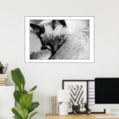 Poster Yeux bleus (Bureau à domicile)