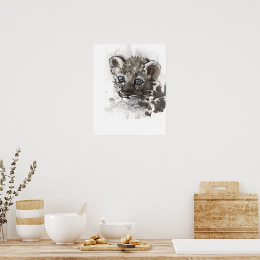 Poster Yeux bleus (Cuisine)