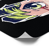 Poster Yeux d'anime doubles (Coin)