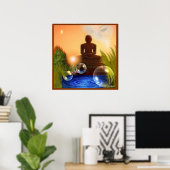 Poster Yeux de Bouddha (Bureau à domicile)