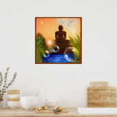 Poster Yeux de Bouddha (Cuisine)