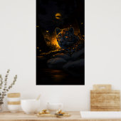 Poster Yeux de braise de la nuit (Cuisine)