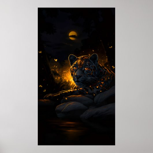Poster Yeux de braise de la nuit (Devant)