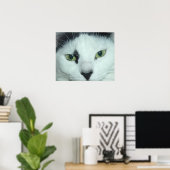 Poster Yeux de chat (Bureau à domicile)