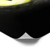 Poster Yeux de chat, tache noire et jaune (Coin)