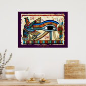 Poster YEUX DE HORUS Egyptian Wadjet Art (Cuisine)