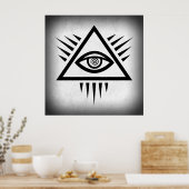 POSTER YEUX DE LA PROVIDENCE SYMBOLE ANCIEN (Cuisine)