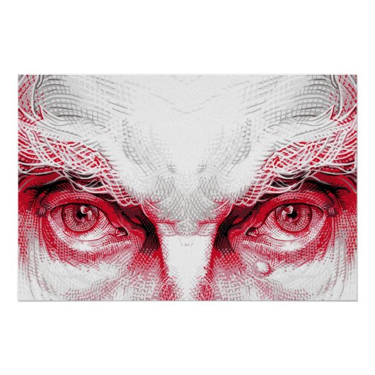 Poster Yeux de l'ancien mal – Alerte rouge (Devant)