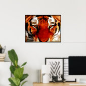 Poster Yeux de tigre (Bureau à domicile)