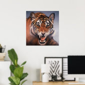 Poster Yeux du tigre (Bureau à domicile)