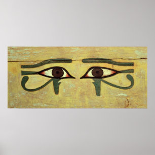Poster Yeux d'Udjat sur un cercueil, royaume moyen