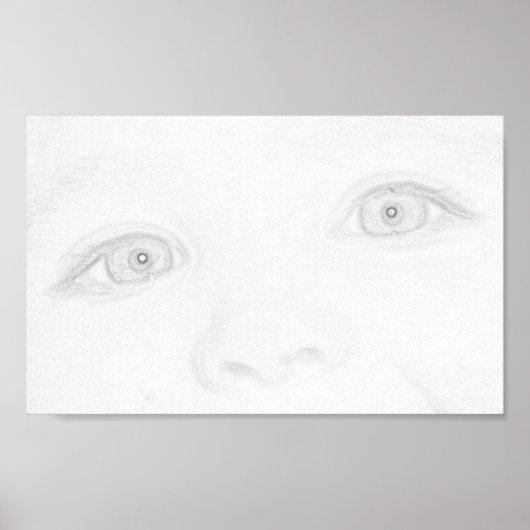 Poster Yeux d'un enfant (Devant)