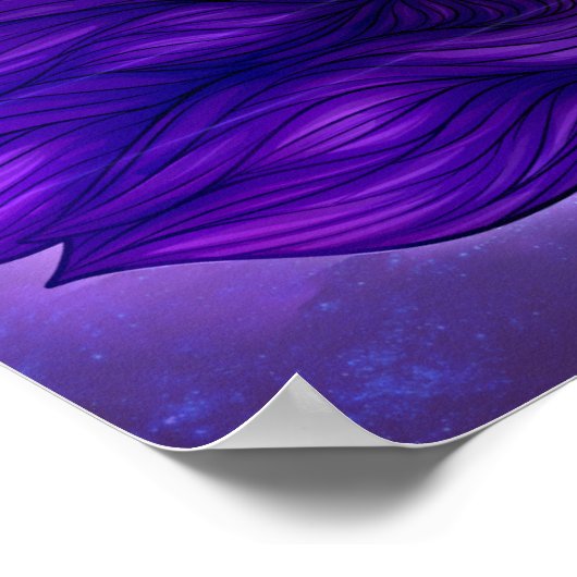 Poster yeux étoilés (affiche) (Coin)