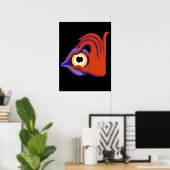 Poster yeux ouverts (Bureau à domicile)