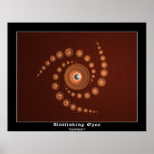 Poster Yeux sans cligner (bordure) (Devant)