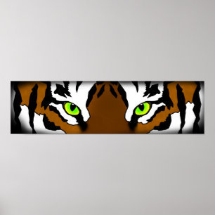 Poster Yeux tigres (petits)