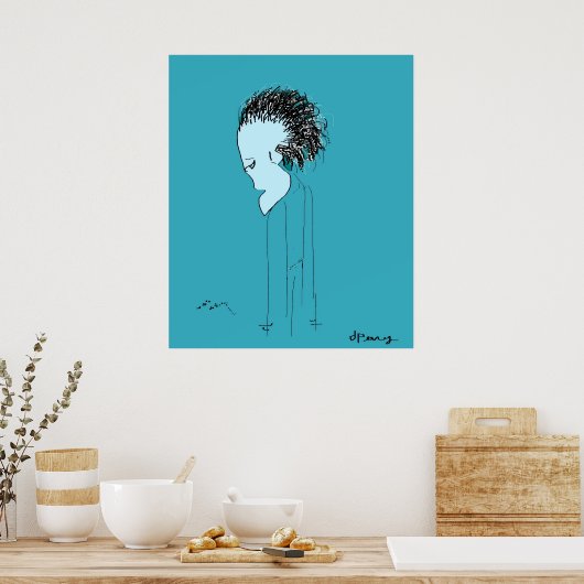 POSTER "YEUX VERTS" (Cuisine)