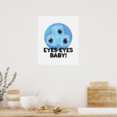 Poster Yeux Yeux Bébé Funny Ice Eyeballs Pun (Cuisine)