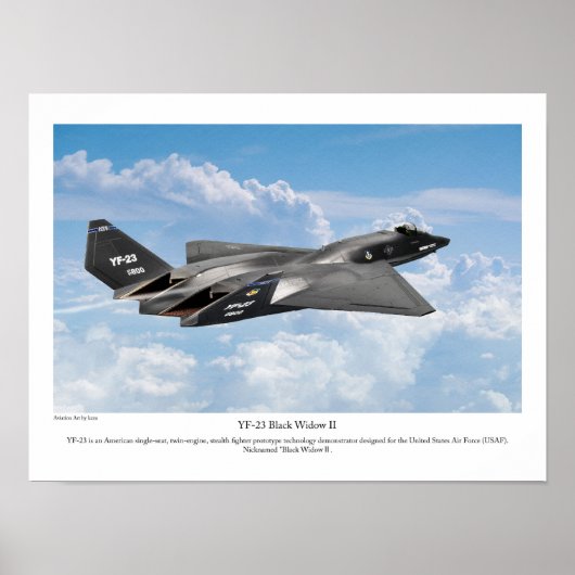 Poster YF-23 Black Widow II (Devant)