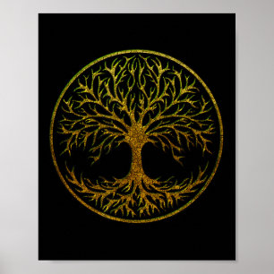 Poster Yggdrasil, Arbre Celtique De La Vie, Mythologie No