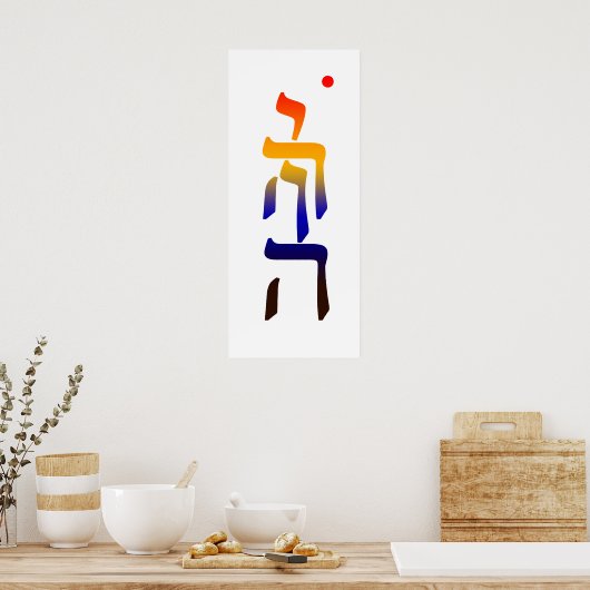 Poster YHVH Mandala (Cuisine)