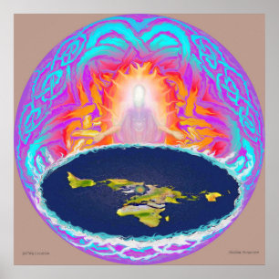 Poster YHWH Creation original painting ~ Hidden Mountain