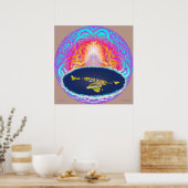Poster YHWH Création peinture originale ~ Montagne cachée (Cuisine)