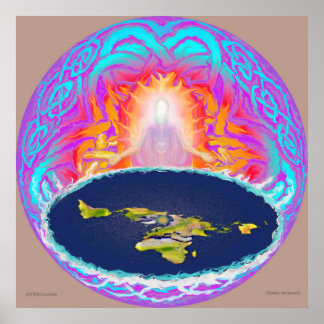Poster YHWH Création peinture originale ~ Montagne cachée