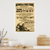 Poster Yiddish Folk Comedy 1938 WPA (Cuisine)