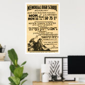 Poster Yiddish Folk Comedy 1938 WPA (Bureau à domicile)