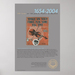 Poster Yiddle sur votre violon…, musique de feuille, 1909