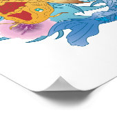 Poster Yin et Yang Koi (Coin)