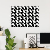 Poster Yin et Yang Motif (Bureau à domicile)