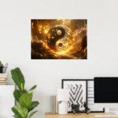 Poster YIN ET YANG - Yijing - (Bureau à domicile)