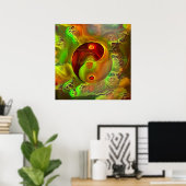 Poster Yin - Yang.  (Bureau à domicile)