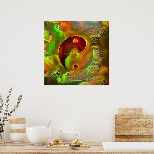 Poster Yin - Yang.  (Cuisine)