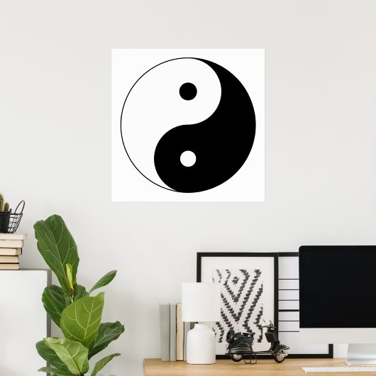 Poster Yin Yang (Bureau à domicile)