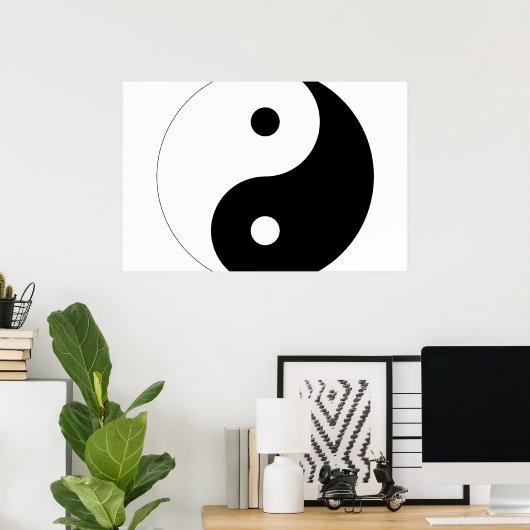 Poster Yin Yang (Bureau à domicile)