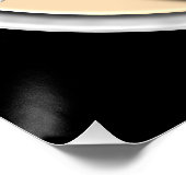 Poster Yin Yang argent et or (Coin)