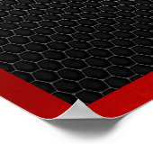 POSTER YIN YANG BLACK RED 3D (Coin)