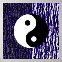 Yin Yang Bleu Tranquillité Énergie Zen