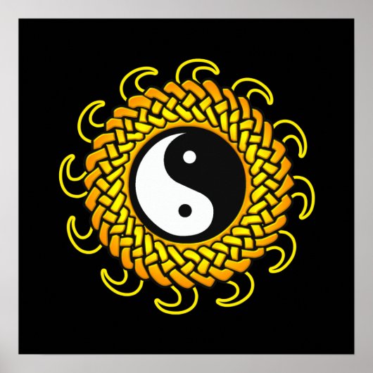 Poster Yin Yang Braided Sun (Devant)