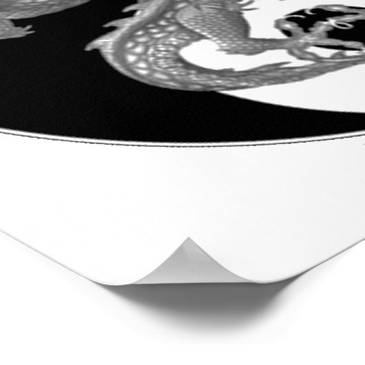 Poster Yin Yang Dragon (Coin)