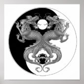 Poster Yin Yang Dragon (Devant)
